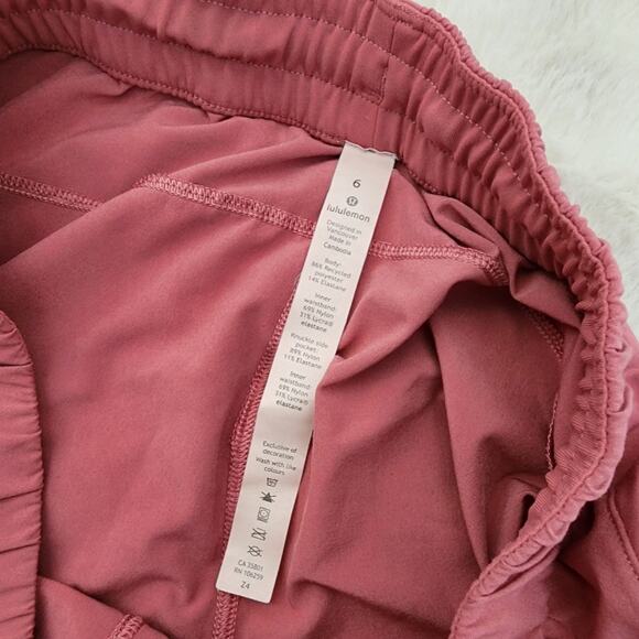 Lululemon Stroll At Sundown Short 3" Athletic Shorts In Cherry Tint - Picture 2 of 10